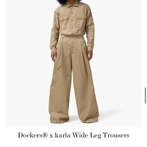Dockers Khaki Wide Leg Pants